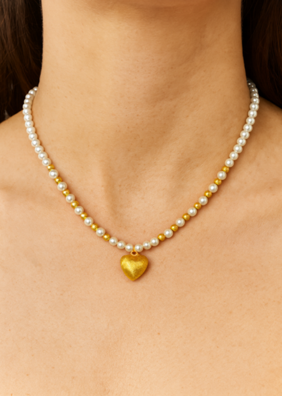 Collana gold heart