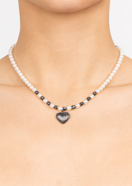 Collana silver heart