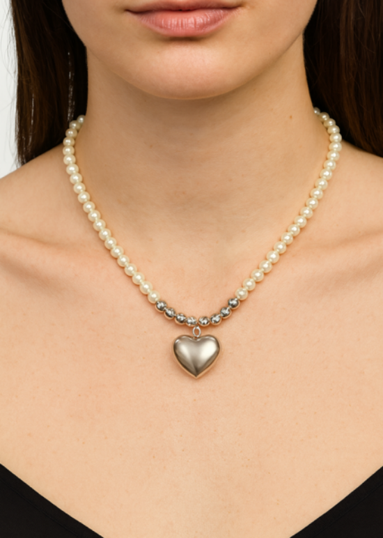 Collana girocollo cuore