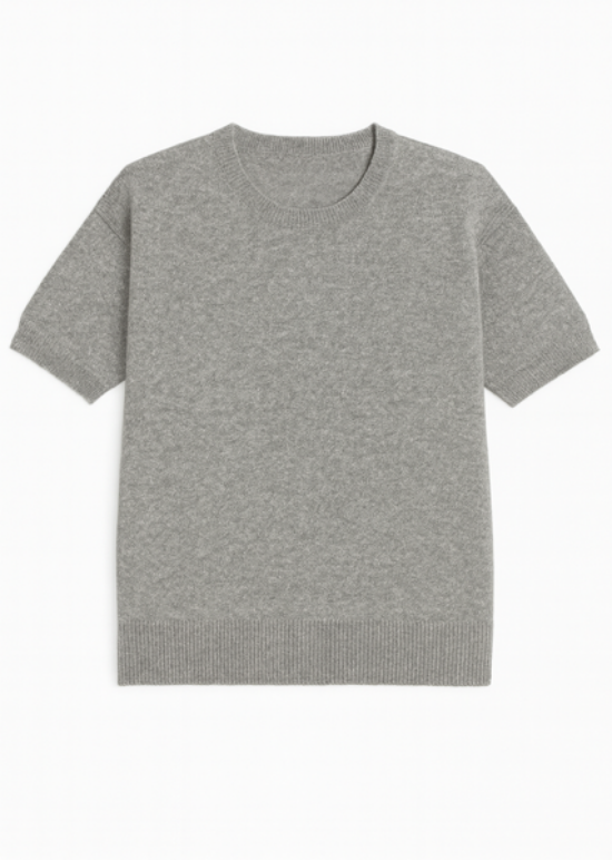 Soft Knit Maglia Mezza Manica Lana e Cachemire