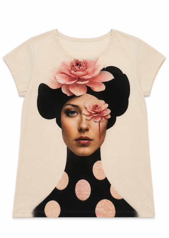 T-shirt bloom tie