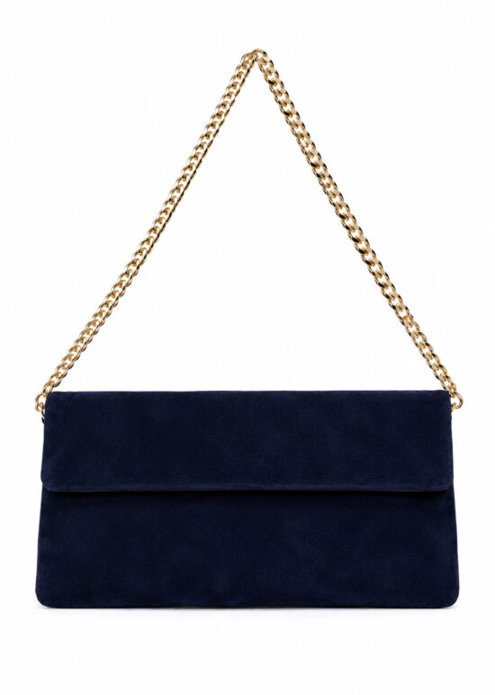 Borsa Lara in Camoscio Blu Royal
