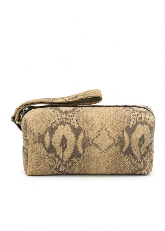 Pochette Animalier Scamosciata Fantasia Pitone